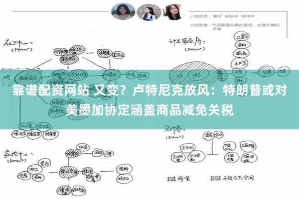 靠谱配资网站 又变？卢特尼克放风：特朗普或对美墨加协定涵盖商品减免关税