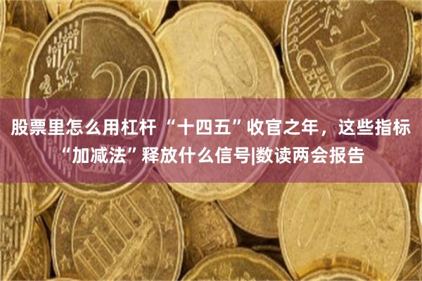 股票里怎么用杠杆 “十四五”收官之年，这些指标“加减法”释放什么信号|数读两会报告