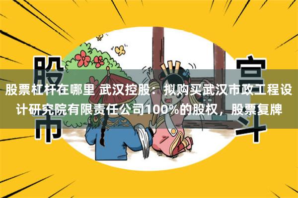 股票杠杆在哪里 武汉控股：拟购买武汉市政工程设计研究院有限责任公司100%的股权，股票复牌