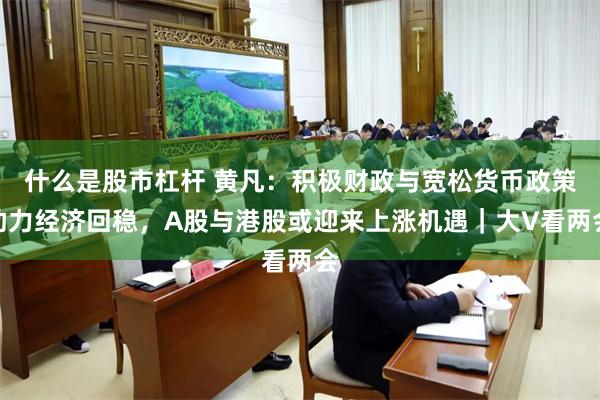 什么是股市杠杆 黄凡：积极财政与宽松货币政策助力经济回稳，A股与港股或迎来上涨机遇｜大V看两会