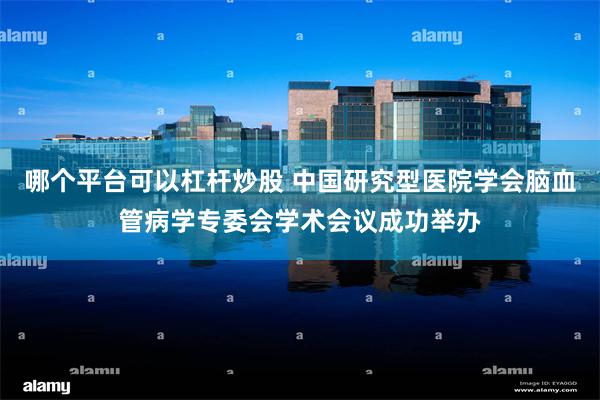 哪个平台可以杠杆炒股 中国研究型医院学会脑血管病学专委会学术会议成功举办