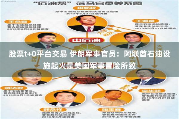 股票t+0平台交易 伊朗军事官员：阿联酋石油设施起火是美国军事冒险所致