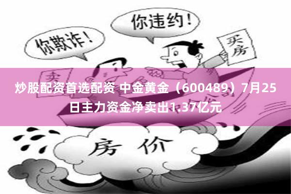 炒股配资首选配资 中金黄金(600489)7月25日主力资金净卖出1.37亿元