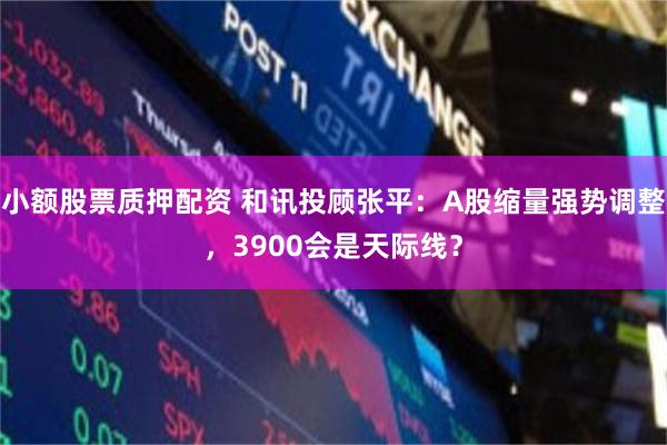 小额股票质押配资 和讯投顾张平:A股缩量强势调整,3900会是天际线?
