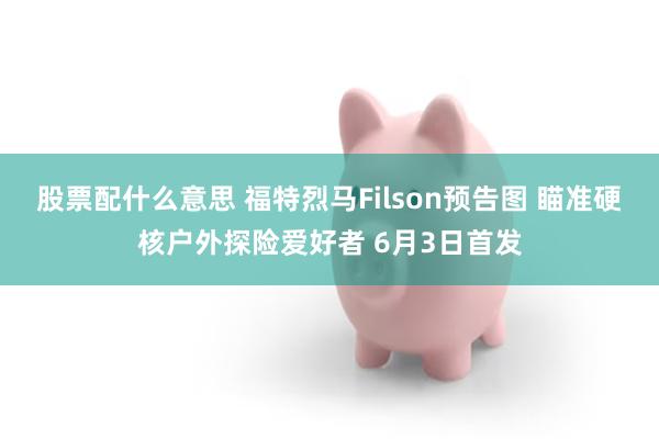 股票配什么意思 福特烈马Filson预告图 瞄准硬核户外探险爱好者 6月3日首发