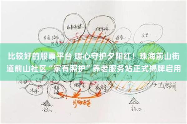 比较好的股票平台 暖心守护夕阳红!珠海前山街道前山社区“家有照护”养老服务站正式揭牌启用
