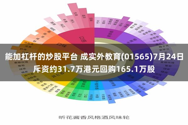 能加杠杆的炒股平台 成实外教育(01565)7月24日斥资约31.7万港元回购165.1万股