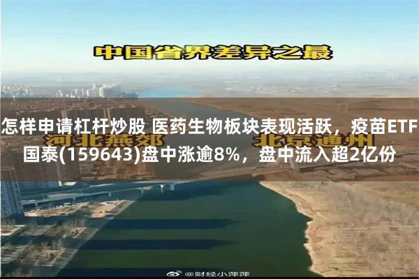 怎样申请杠杆炒股 医药生物板块表现活跃，疫苗ETF国泰(159643)盘中涨逾8%，盘中流入超2亿份