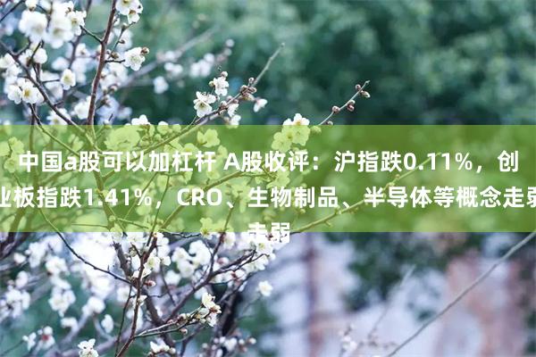 中国a股可以加杠杆 A股收评：沪指跌0.11%，创业板指跌1.41%，CRO、生物制品、半导体等概念走弱