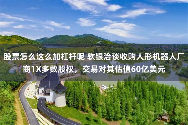 股票怎么这么加杠杆呢 软银洽谈收购人形机器人厂商1X多数股权,交易对其估值60亿美元