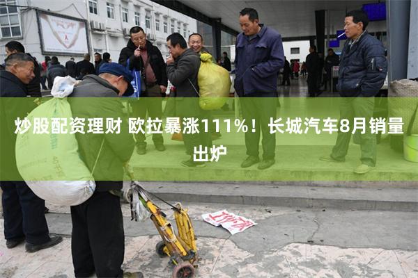 炒股配资理财 欧拉暴涨111%!长城汽车8月销量出炉