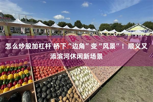 怎么炒股加杠杆 桥下“边角”变“风景”！顺义又添滨河休闲新场景